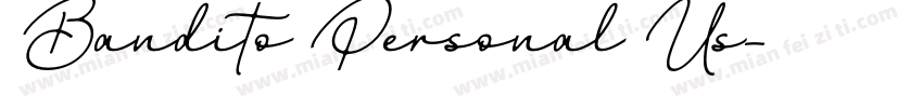 Bandito Personal Us字体转换